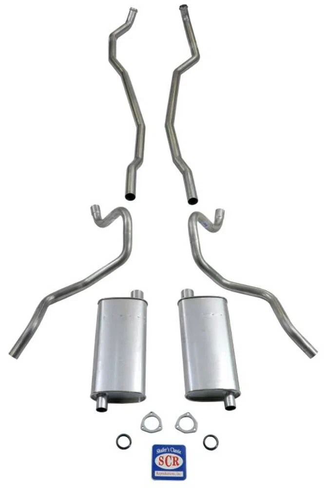 Fits 1965-66 Chevrolet Exhaust System 8 cyl. 396 and 427 Dual Exhaust with 2-1_2_ Exhaust Pipes 73065